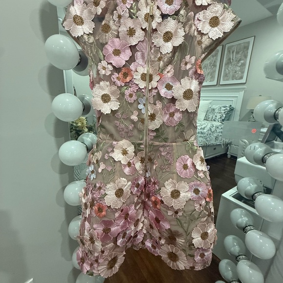 Bronx and Banco Jasmine Floral embroidery minidress - Picture 6 of 11